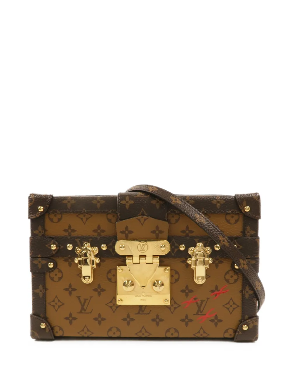Louis Vuitton Pre-Owned Petite Malle Monogram Reverse shoulder bag - Marrone