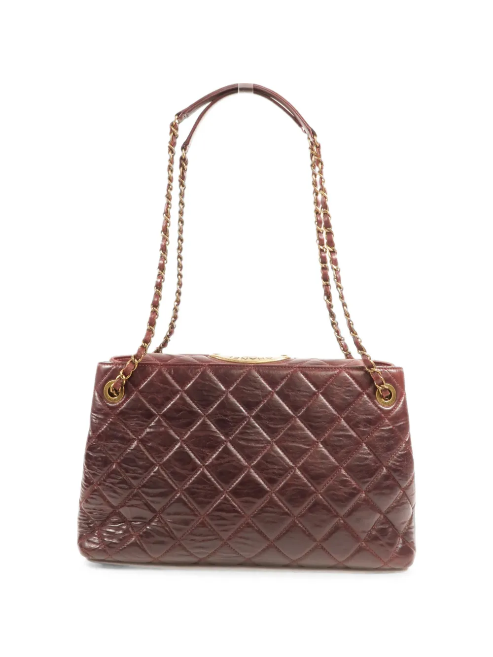CHANEL Pre-Owned Portobello schoudertas met draaislot Rood