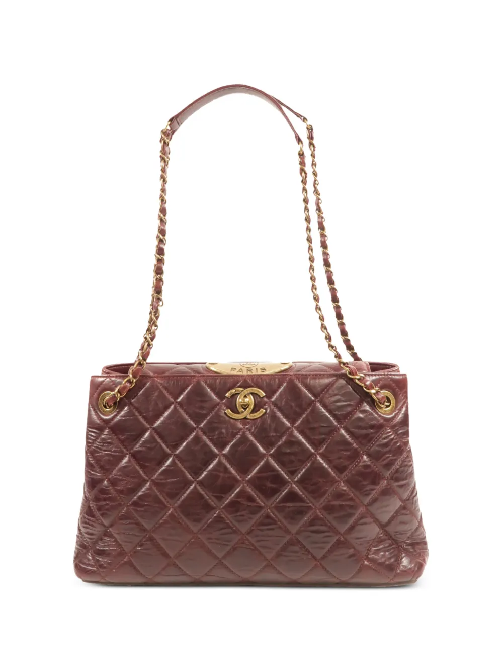 CHANEL Pre-Owned Portobello turn-lock shoulder bag - Rosso