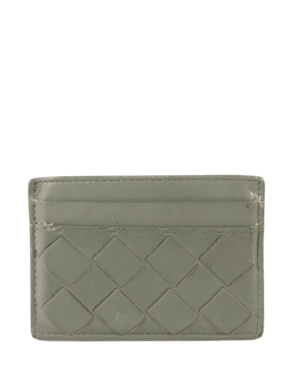 Bottega Veneta Pre-Owned Intrecciato card holder - Verde