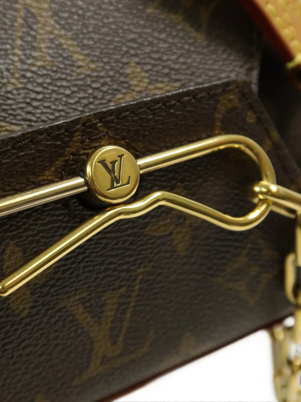Louis Vuitton Pre-Owned Milk Box schoudertas met monogram Bruin
