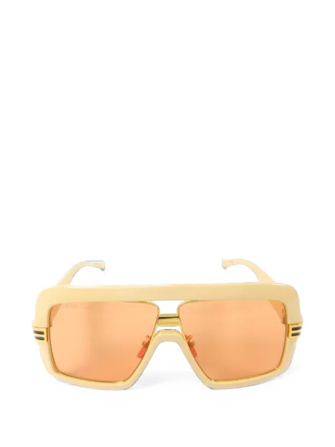 Gucci Pre-Owned geometric-frame sunglasses