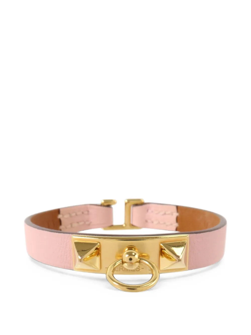 Hermès Pre-Owned 2022 mini Rivale leather bracelet - Oro