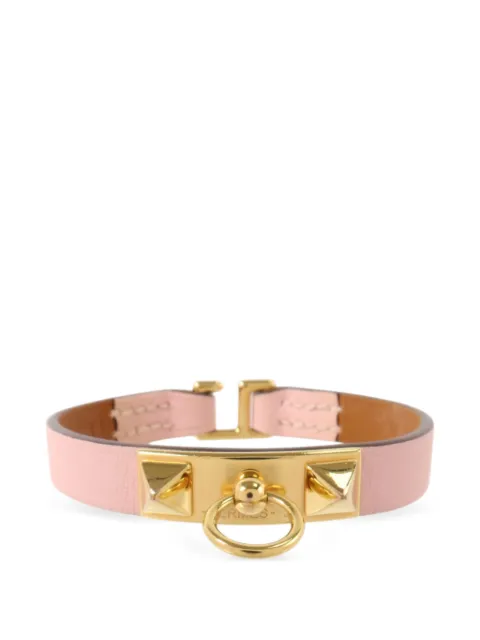 Hermès Pre-Owned 2022 mini Rivale leather bracelet