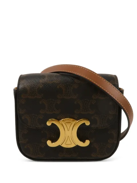 Celine Pre-Owned mini Claude logo-plaque shoulder bag