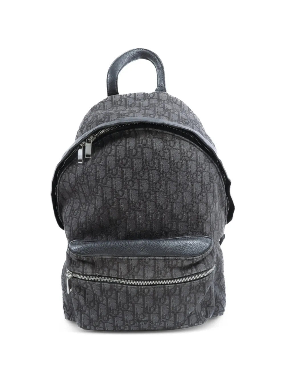 Christian Dior Pre-Owned sac à dos Rider Oblique en toile - Noir Christian Dior Pre-Owned sac à dos Rider Oblique en toile - Noir