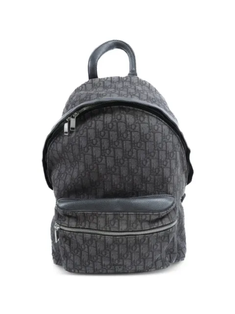 Christian Dior Pre-Owned Rider Oblique canvas backpack