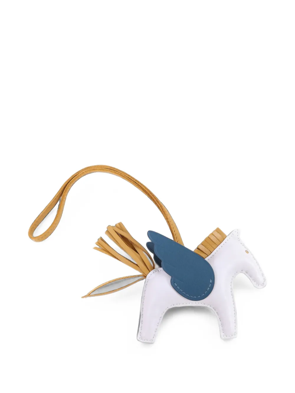 Hermès Pre-Owned 2021 PM Rodeo Pegase bag charm - Bianco