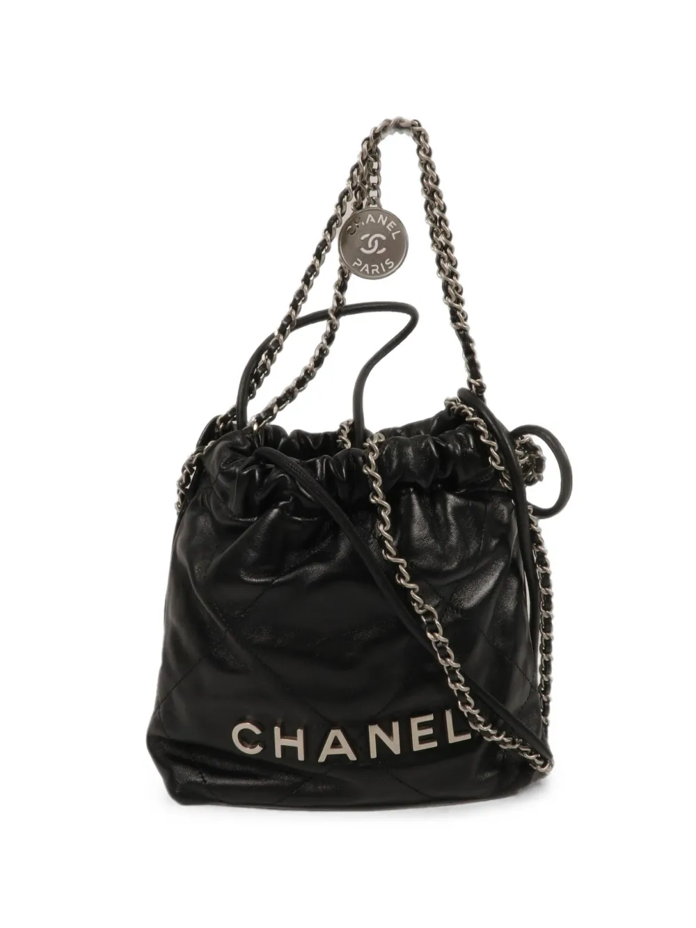CHANEL Pre-Owned 22 mini bucket bag - Nero