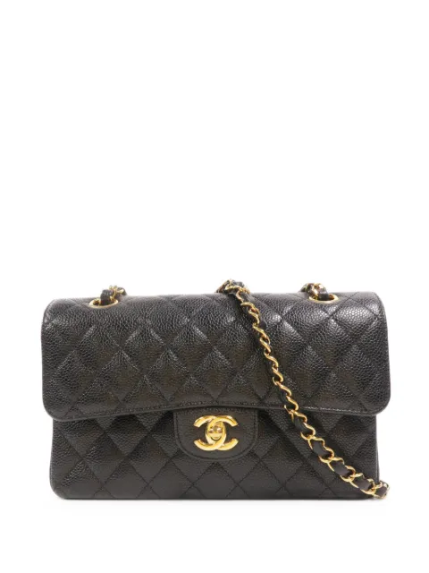 CHANEL Pre-Owned bolsa de hombro con cierre giratorio y logo CC