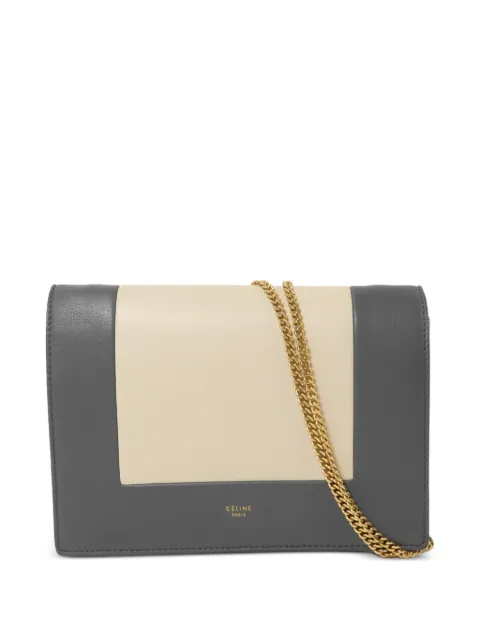 Celine Pre-Owned Frame Wallet on chain shoulder bag