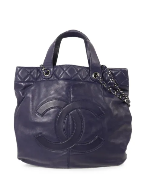 CHANEL Pre-Owned bolsa de hombro con cierre giratorio y logo CC