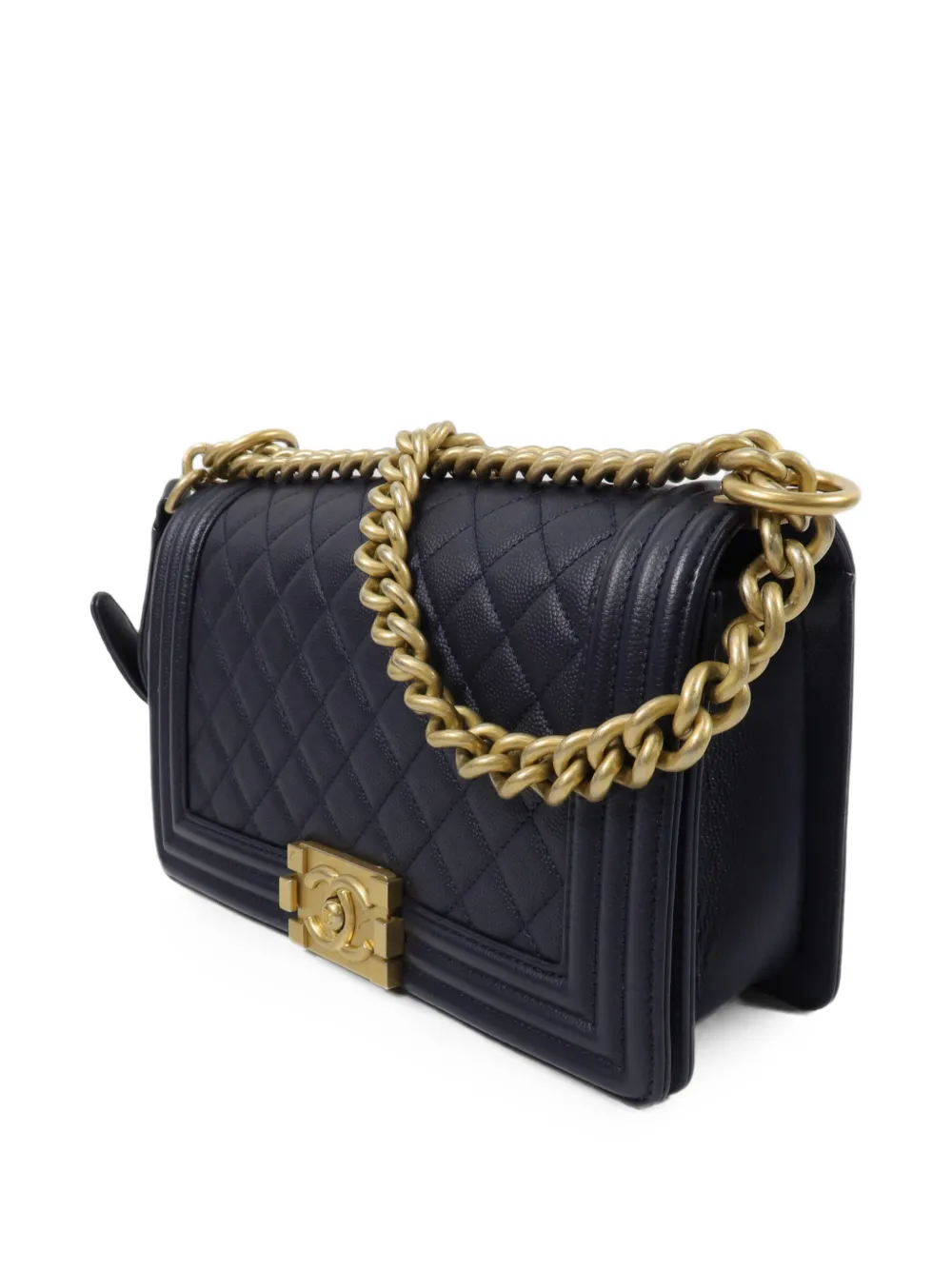 CHANEL Pre-Owned Boy gewatteerde schoudertas Blauw