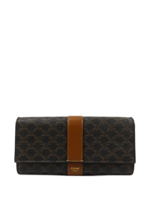 Celine Pre-Owned Triomphe canvas long wallet