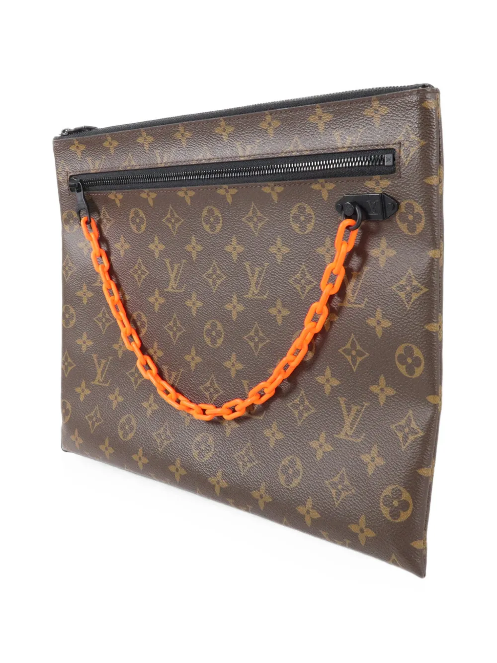 Louis Vuitton Pre-Owned Solar Ray A4 clutch met ketting Bruin