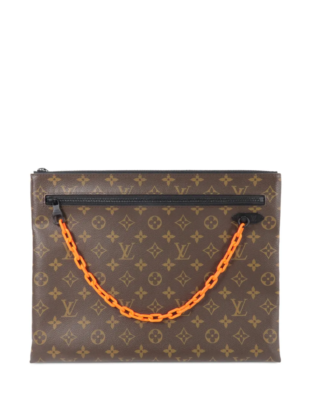Louis Vuitton Pre-Owned Solar Ray A4 Clutch mit Kette - Braun