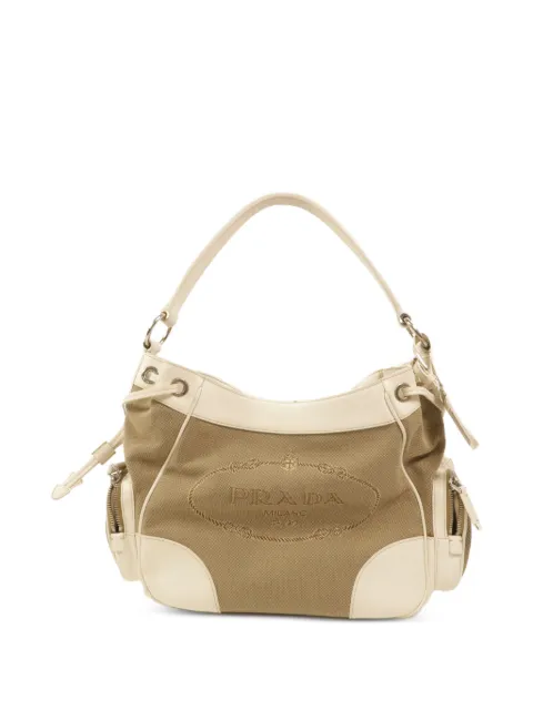 Prada Pre-Owned logo jacquard tote bag