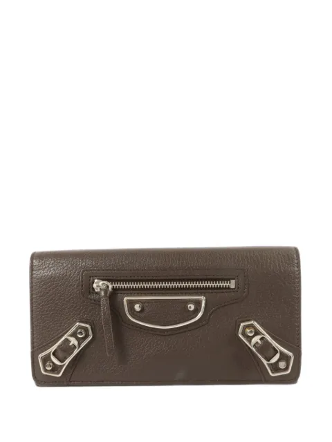 Balenciaga Pre-Owned longe studded leather wallet