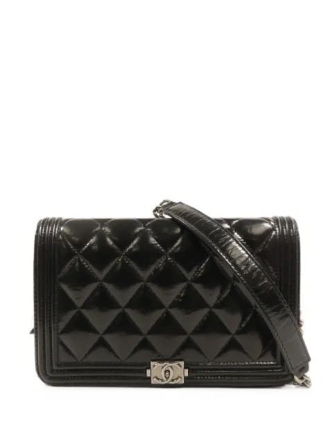 CHANEL Pre-Owned Boy wallet on chain quilted shoulder bag