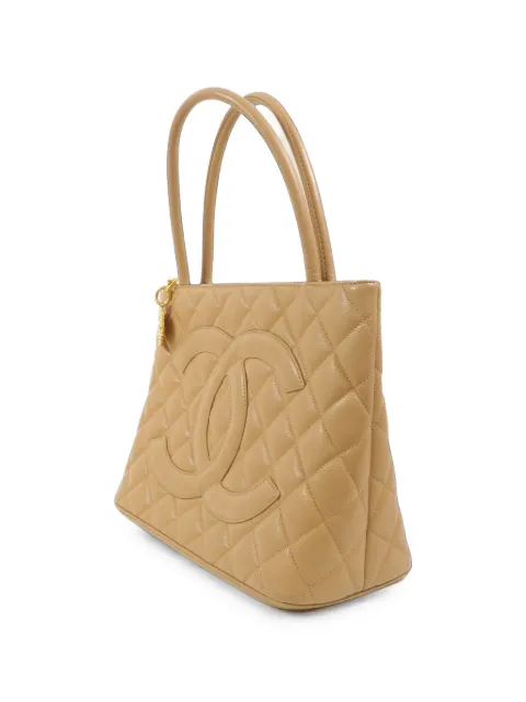 CHANEL Pre-Owned CC Medallion leather tote bag
