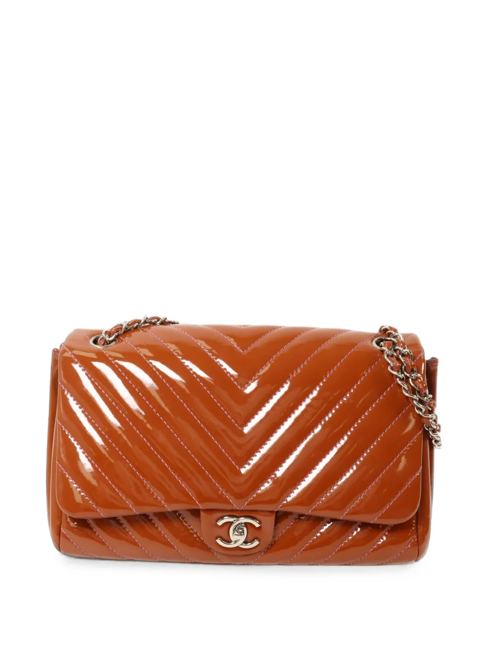 CHANEL Pre-Owned medium Single Flap shoulder bag - Marrone