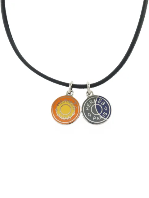 Hermès Pre-Owned Eclipse leather necklace
