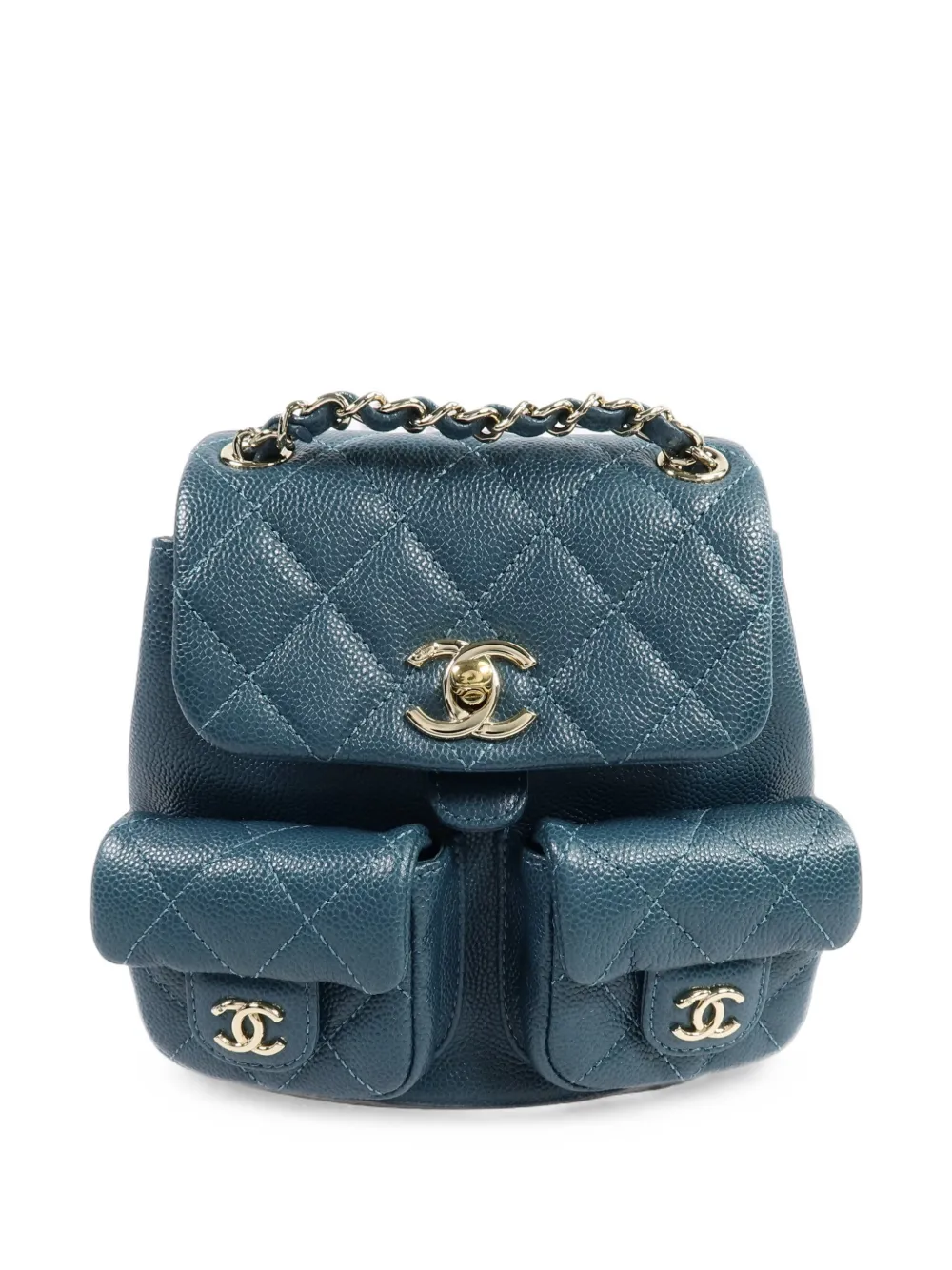 CHANEL Pre-Owned Duma CC turn-lock backpack - Verde