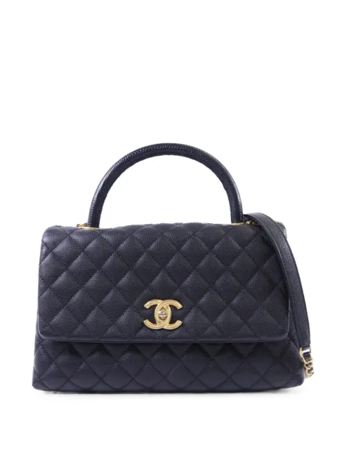 CHANEL Pre-Owned Borsa a mano Coco Handle media trapuntata