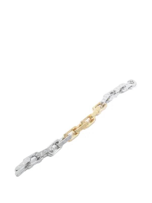 Louis Vuitton Pre-Owned Monogram Chain Bracelet | Silver | FARFETCH