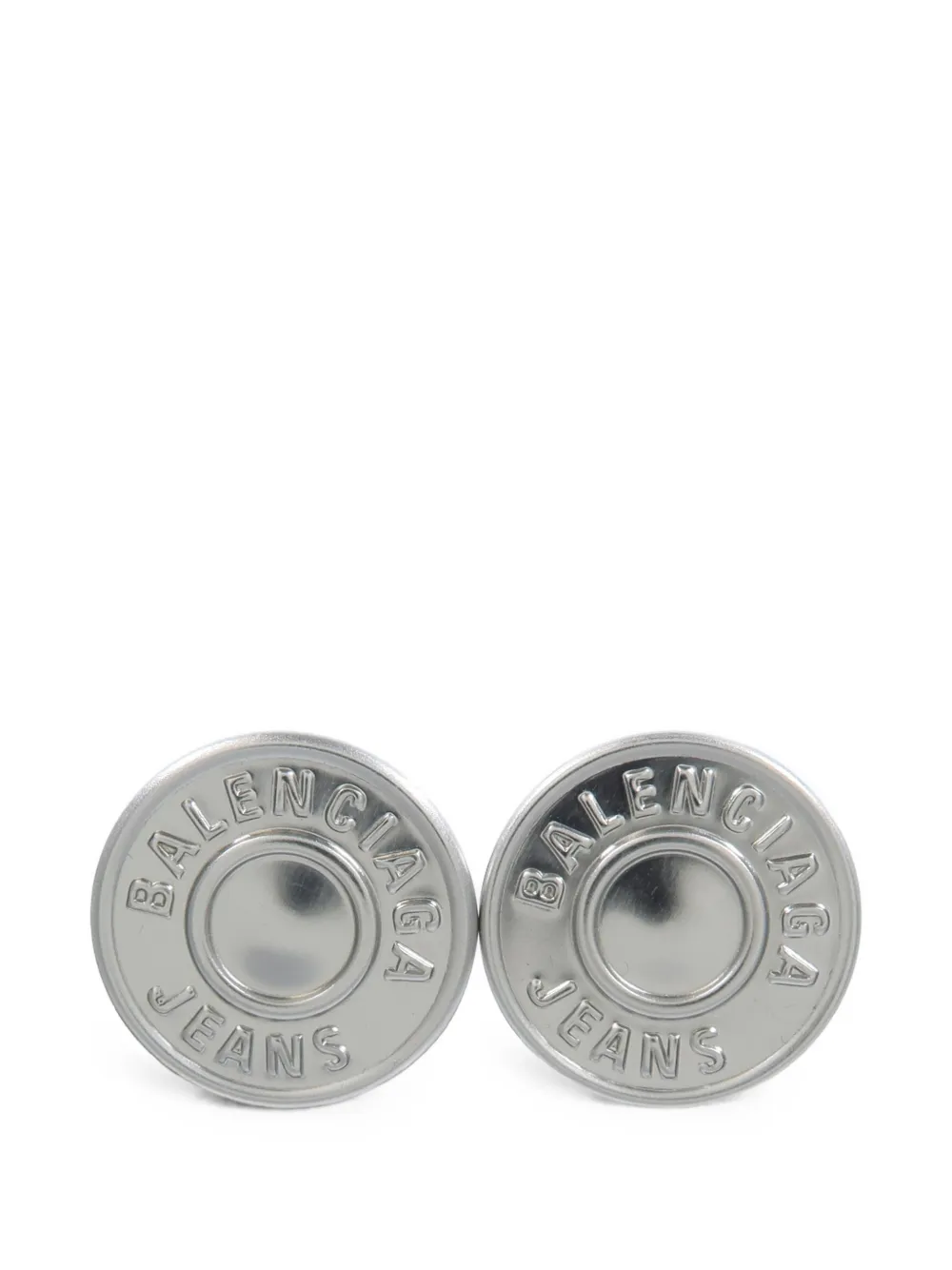 Balenciaga Pre-Owned Jeans stud earrings - Argento