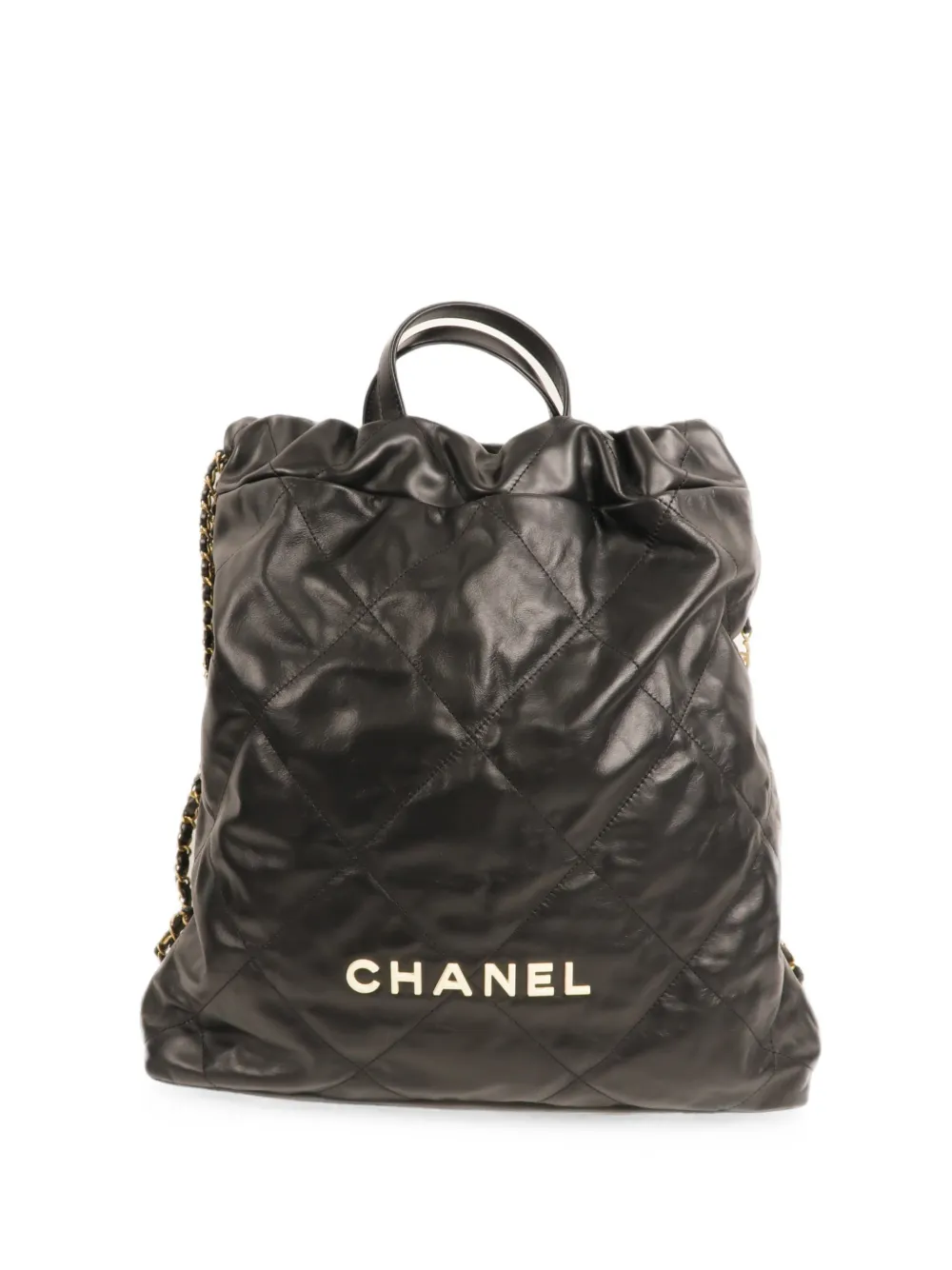 CHANEL Pre-Owned 22 quilted leather backpack - Nero