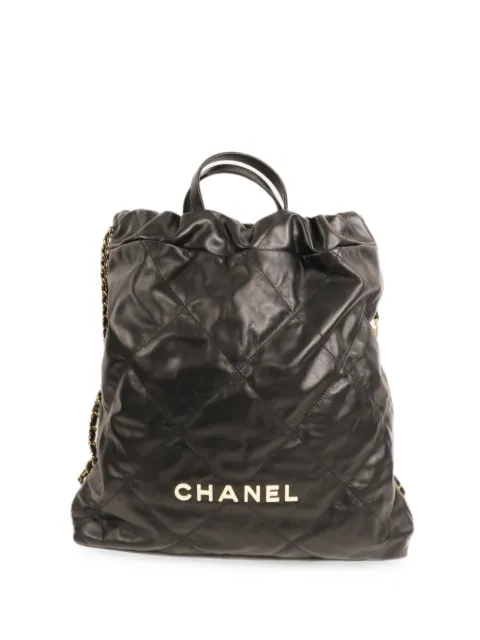 CHANEL Pre-Owned 22 quilted leather backpack