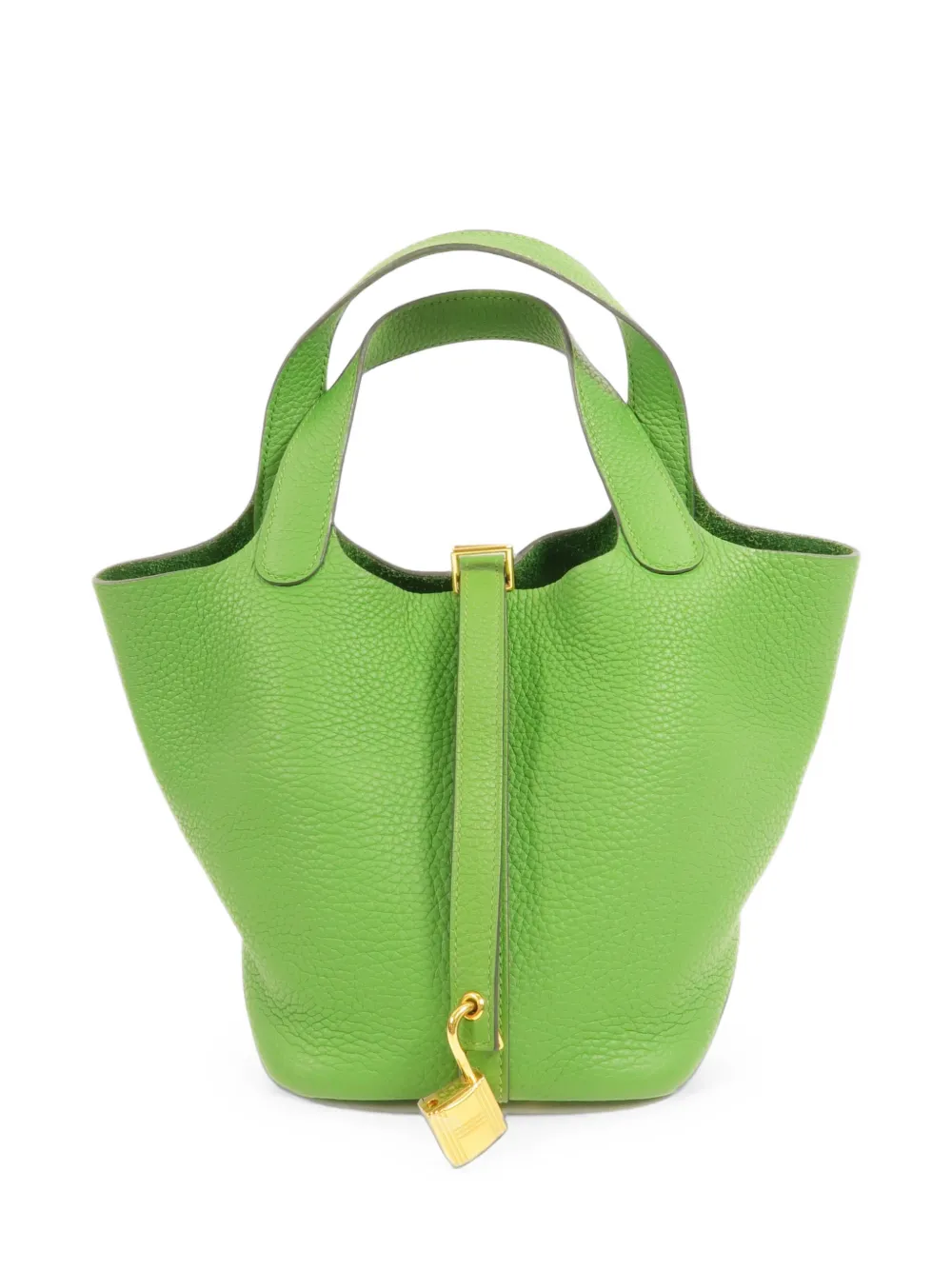 Hermès Pre-Owned 2023 PM Picotin leather tote bag - Verde