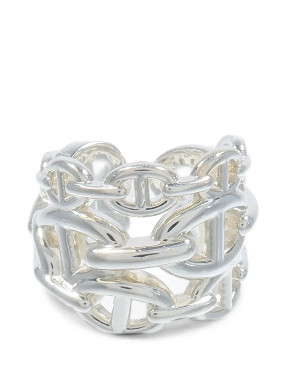Hermès Pre-Owned Chaine d'Ancre Enchainee ring - Argento