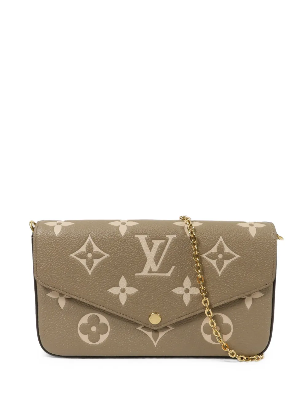 Louis Vuitton Pre-Owned Felicie chain clutch bag - Neutrals