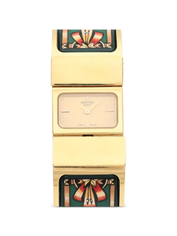 Hermès Pre-owned 2001 Loquet 30mm Watch in Gold