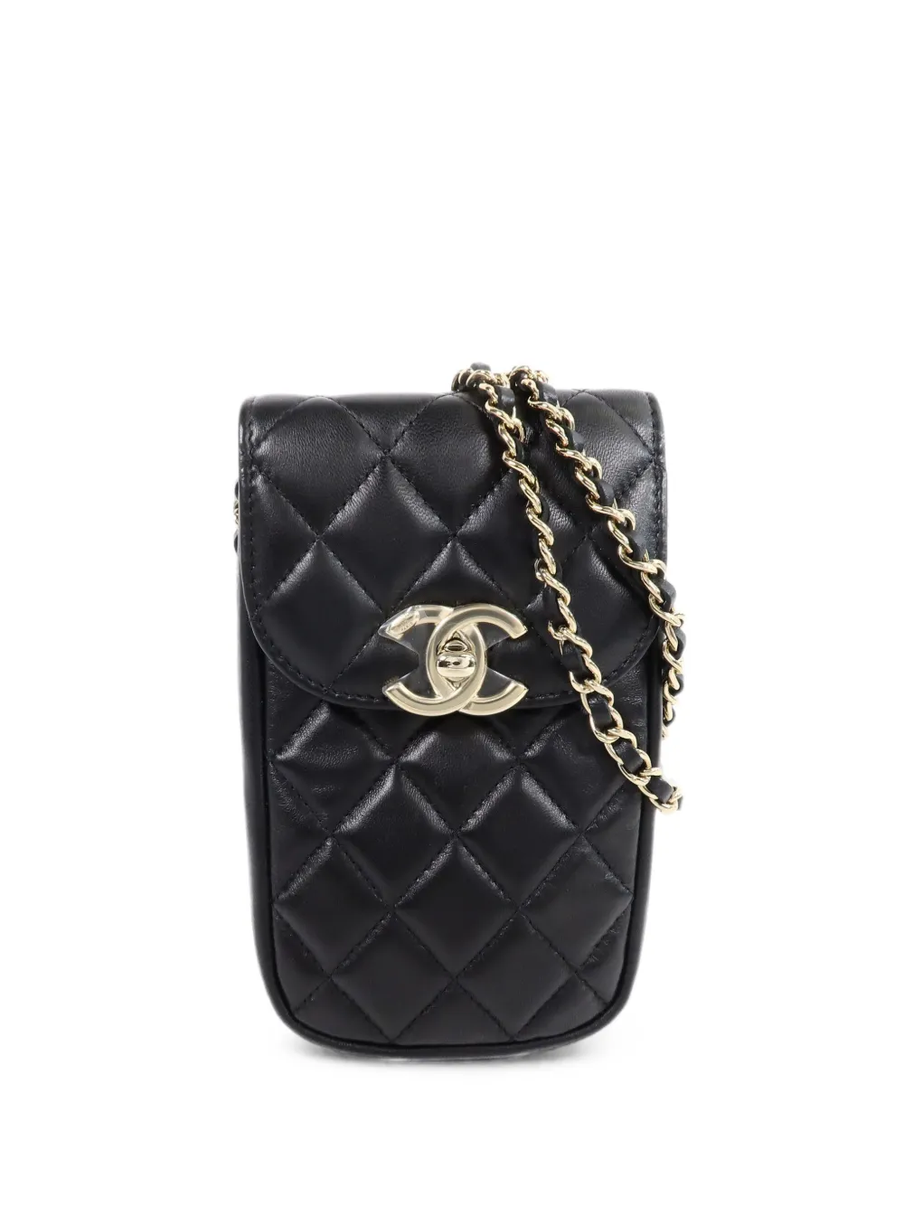 CHANEL Pre-Owned Schultertasche mit CC-Drehverschluss - Schwarz