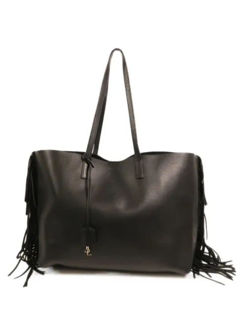 Saint Laurent Pre-Owned Large shopping fringed tote bag