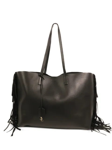 Saint Laurent Pre-Owned Large shopping fringed tote bag