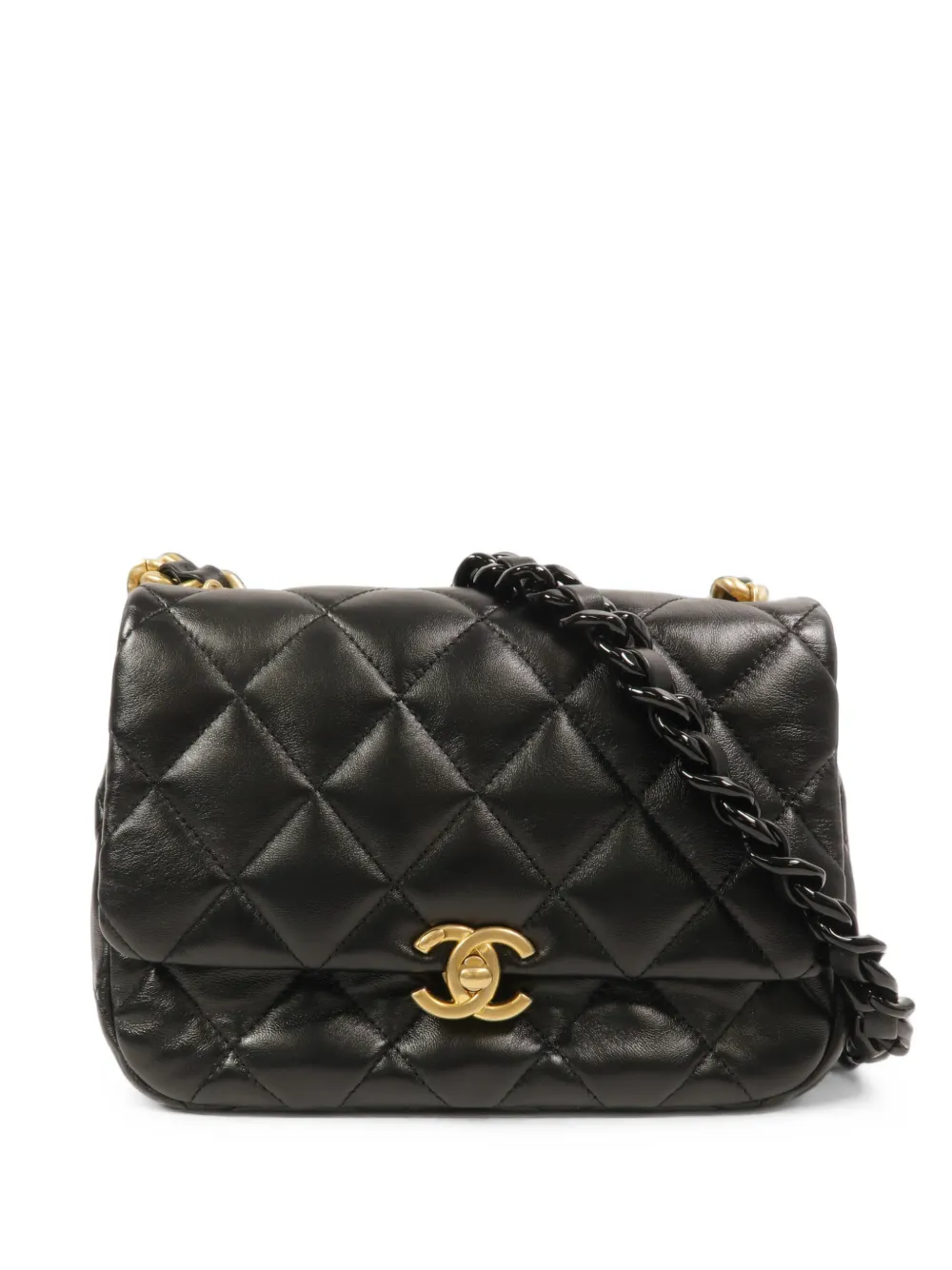 CHANEL Pre-Owned Schultertasche mit CC-Drehverschluss - Schwarz