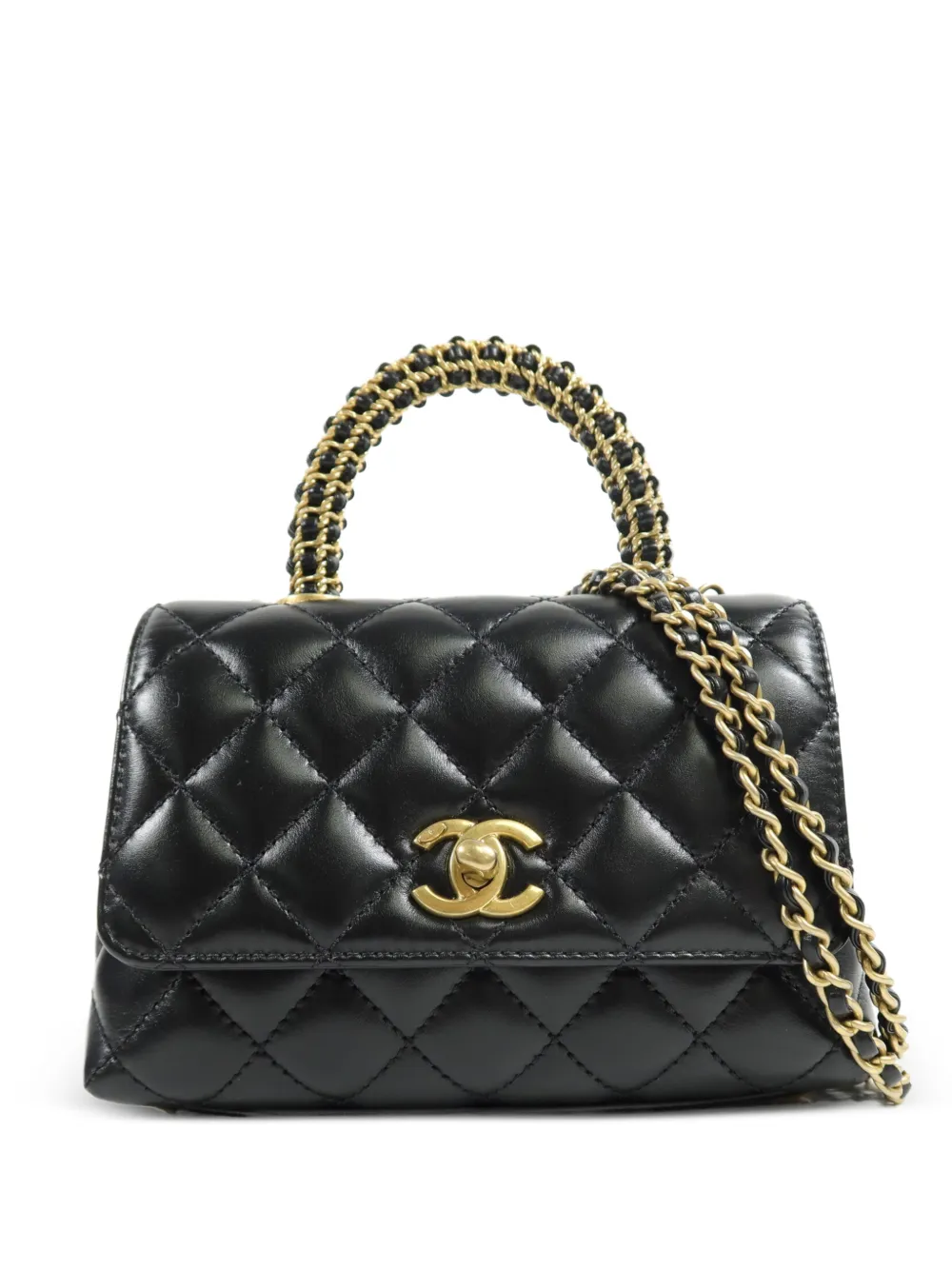 CHANEL Pre-Owned mini Coco handle crossbody bag - Nero