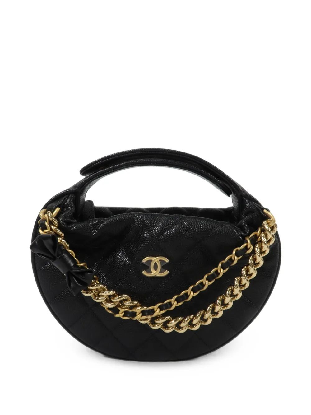 CHANEL Pre-Owned CC Hobo Pouch quilted tote bag - Nero