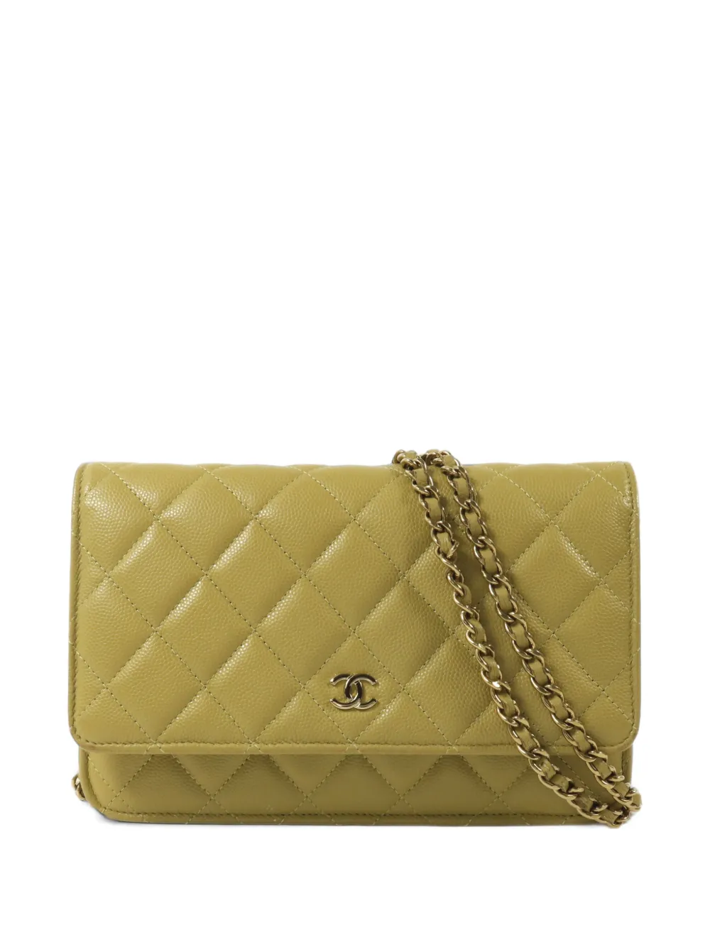 CHANEL Pre-Owned quilted CC messenger bag - Verde