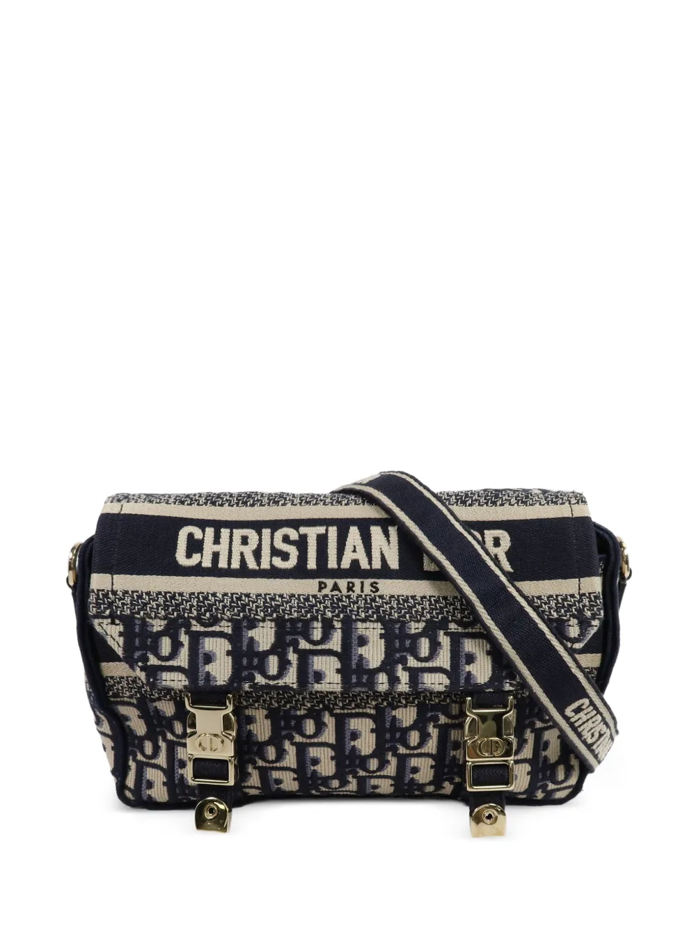 Christian Dior Pre-Owned Kleine 23 Diorcamp Oblique Schultertasche - Blau