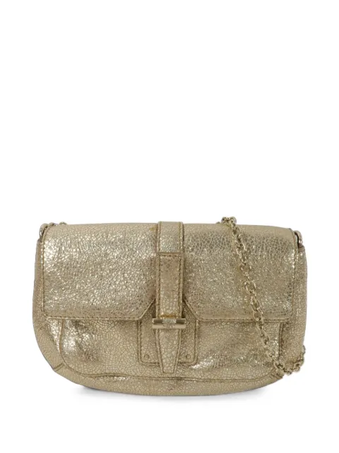 Saint Laurent Pre-Owned shearling flap shoulder bag