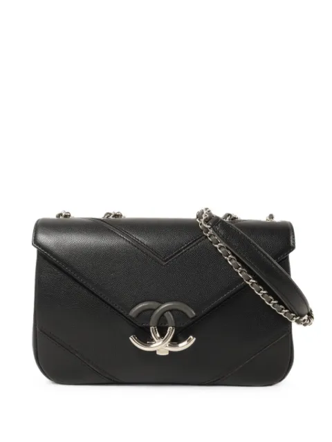 CHANEL Pre-Owned bolsa de hombro tipo sobre en chevron