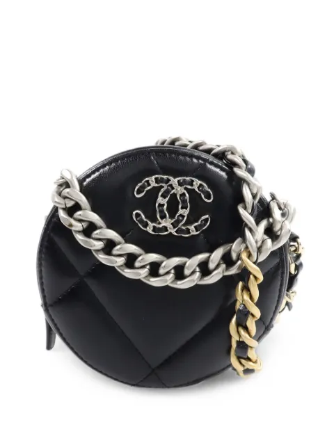 CHANEL Pre-Owned 19 round chain shoulder bag