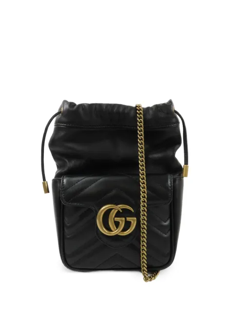Gucci Pre-Owned mini GG Marmont bucket bag
