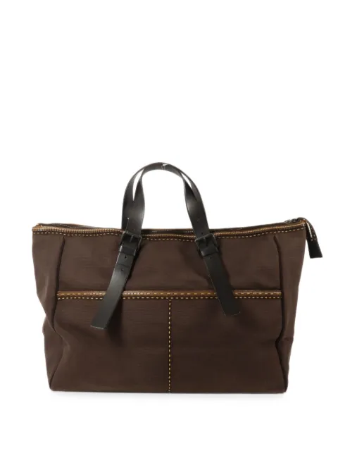 Bottega Veneta Pre-Owned Traveler canvas tote bag