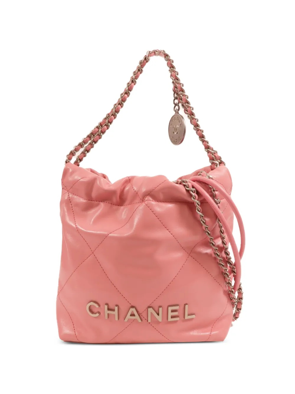 CHANEL Pre-Owned 22 chain shoulder bag - Rosa